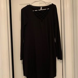 Black Criss cross dress